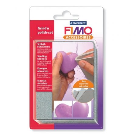 Staedtler Set de 3 Esponjas para Pulido Húmedo FIMO 8700 08 Staedtler Set de 3 Esponjas para Pulido Húmedo FIMO 8700 08
